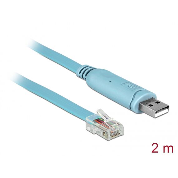 Delock - Serial cable - USB (M) to RJ-45 (M) - 2 m - EIA- | 64185