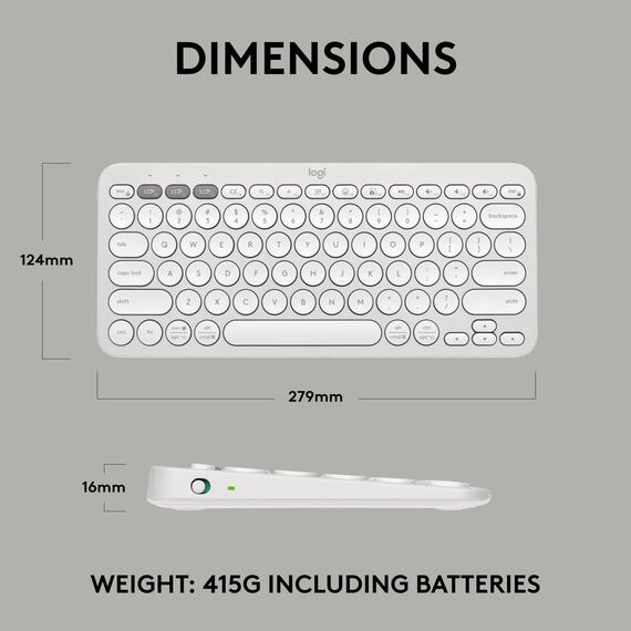 Logitech Pebble Keys 2 K380s - Keyboard - wireless - | 920-011804