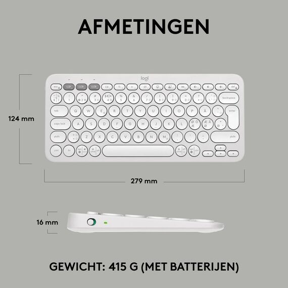 Logitech Pebble Keys 2 K380s - Keyboard - wireless - | 920-011804
