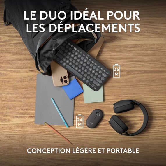 Logitech Pebble 2 Combo - Keyboard and mouse set - w | 920-012239