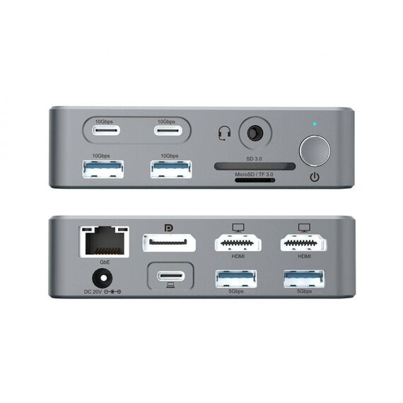 Conceptronic Dock USBC>2xHDMI 2xUSBC 4xUSBA DP GbE DONN25G