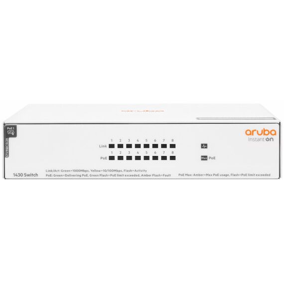 HPE Networking Instant On 1430 8G Class4 PoE 64W Switch  | R8R46A