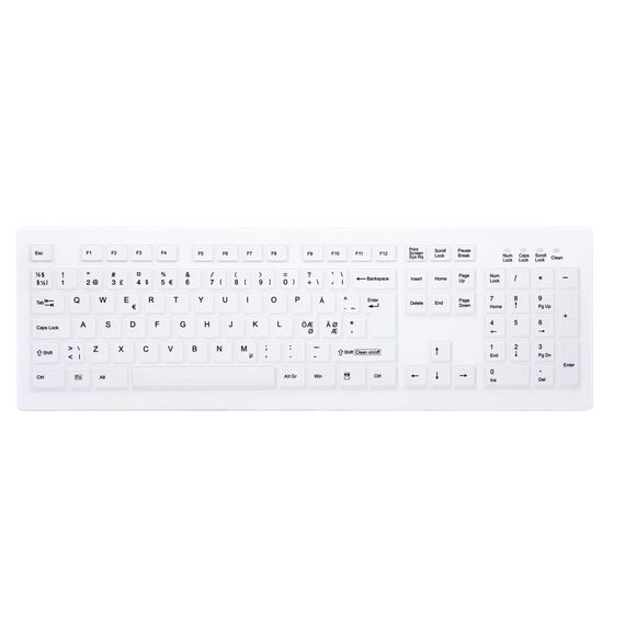 Active Key MedicalKey AK-C8100 - Keyboard - | AK-C8100F-FUS-W/NOR