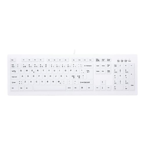 Active Key MedicalKey AK-C8100 - Keyboard - | AK-C8100F-UVS-W/NOR