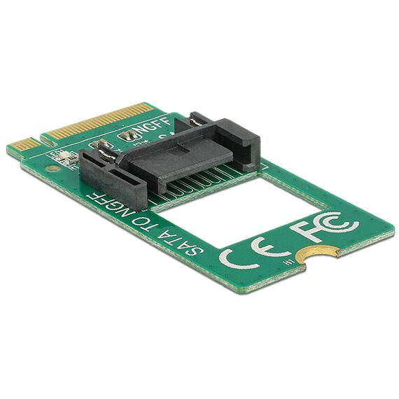 DeLOCK Adapter M.2 Key B male &gt SATA 7 pin - Interface  | 62876