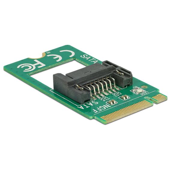 DeLOCK Adapter M.2 Key B male &gt SATA 7 pin - Interface  | 62876