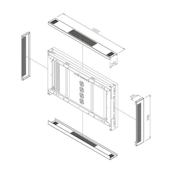 HAGOR - Mounting component (cover set) - for flat panel -  | 5870