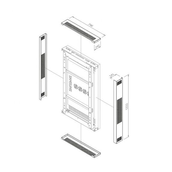 HAGOR - Mounting component (cover set) - for flat panel -  | 5870