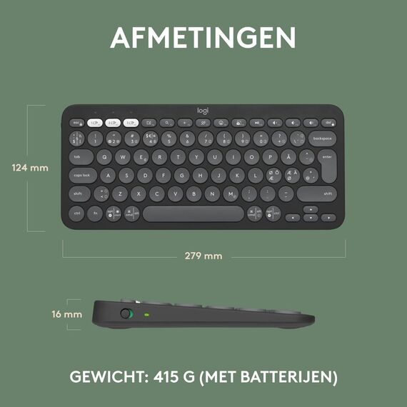 Logitech Pebble Keys 2 K380s - Keyboard - wireless - | 920-011851