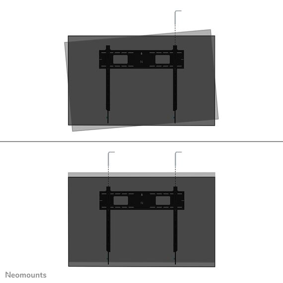 Neomounts LEVEL-750 - Mounting kit - for TV - heav | WL35-750BL18