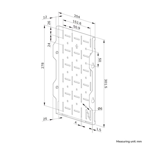 Neomounts - Mounting component (storage panel) - fo | AWL05-750BL