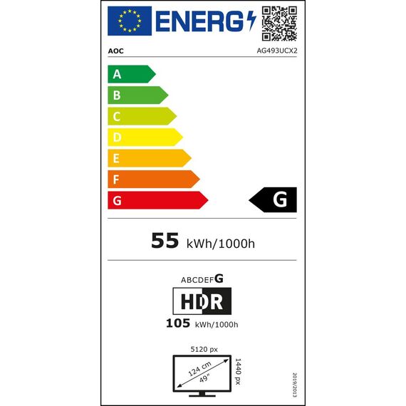 LED monitor - gaming - curved - 49" (48.8" viewable)  | AG493UCX2