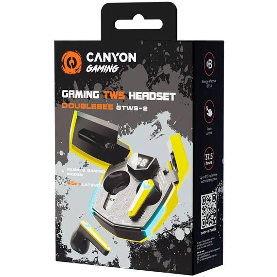 Canyon GTWS-2, Wireless, 20 - 20000 Hz, Gaming, 46 g | CND-GTWS2Y