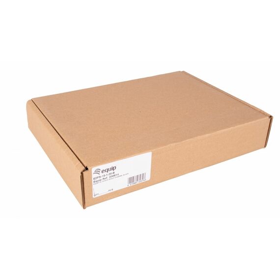 Equip Fixed Shelf 10', 1U, 200MM, Black, Rack sh | EZFS-10-1-20-B