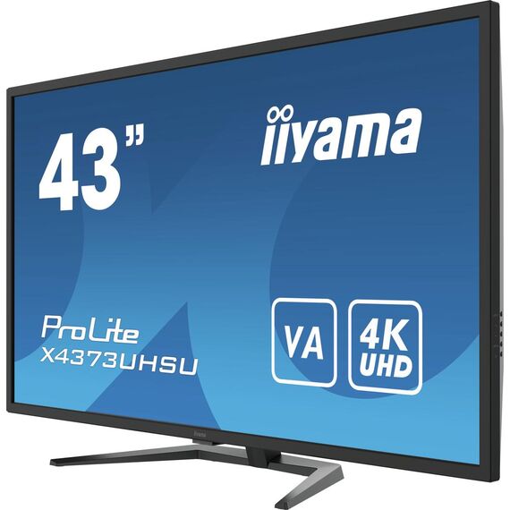 43" (42.5" viewable) - 3840 x 2160 4K @ 60 Hz - VA | X4373UHSU-B1