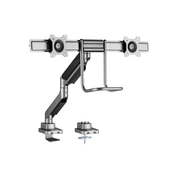 Equip 17"-32" Dual Monitor Desk Mount Bracket, Clamp/Gro | 650161