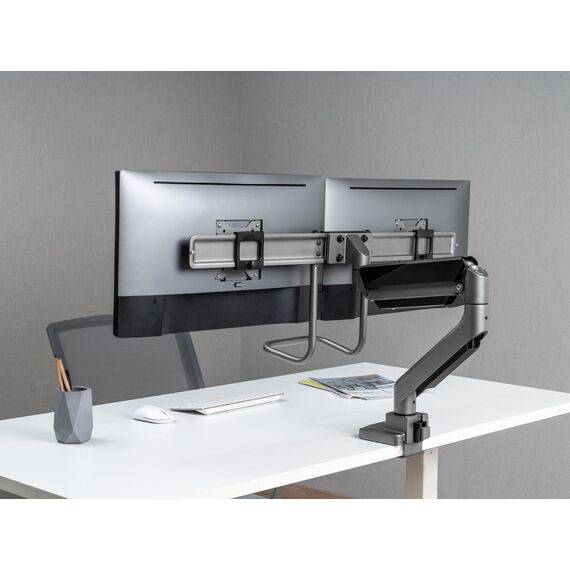 Equip 17"-32" Dual Monitor Desk Mount Bracket, Clamp/Gro | 650161