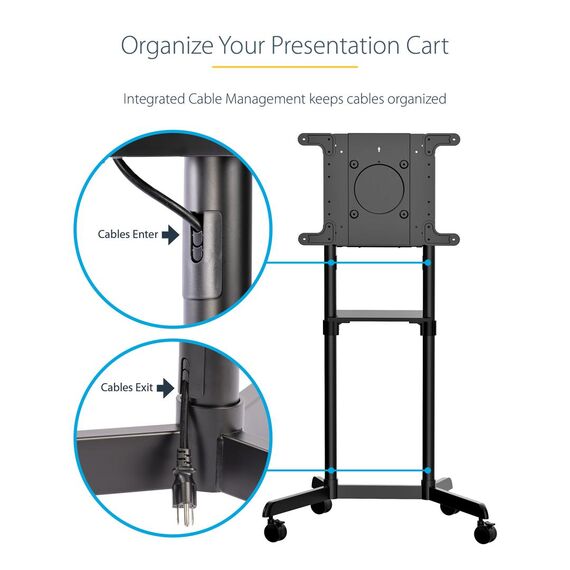 Mobile TV Stand w/ Casters (MBLTVSTNDEC) - Cart - for flat panel