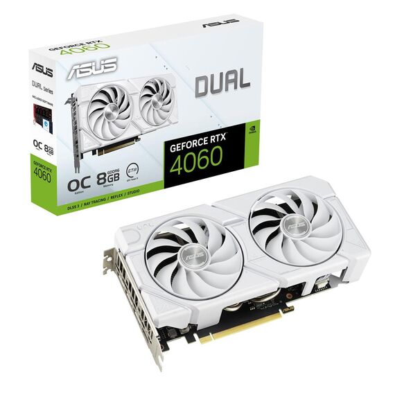 ASUS VGA Asus RTX4060 8GB Dual O8G EVO White -  | 90YV0JCB-M0NA00