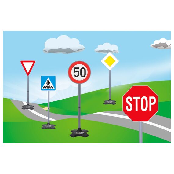 Jamara 460257, Toy traffic signs set, 3 yr(s), Plastic, Black, Bl