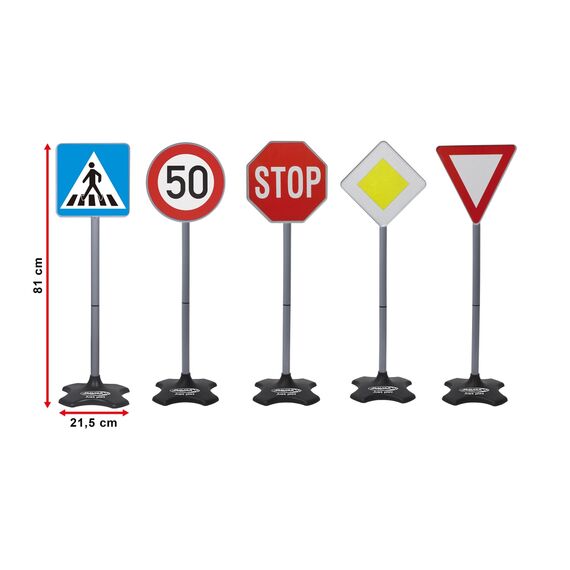 Jamara 460257, Toy traffic signs set, 3 yr(s), Plastic, Black, Bl