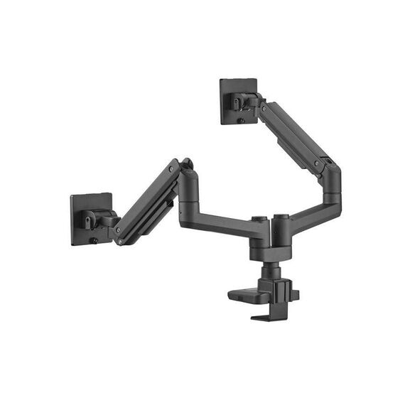Equip 17"-35" Heavy-Duty Dual Monitor Desk Mount Bracket, Black 650182