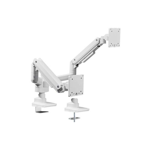 Equip 17"-35" Heavy-Duty Dual Monitor Desk Mount Bracket, White 650183