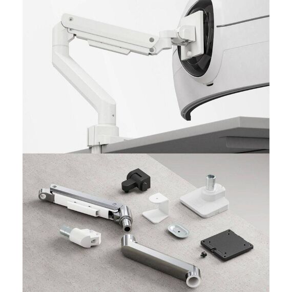 Equip 17"-49" Heavy-Duty Monitor Desk Mount Bracket, White 650181