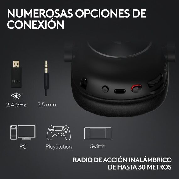 Logitech G Pro X 2 - Headset - full size - Bluetooth | 981-001275