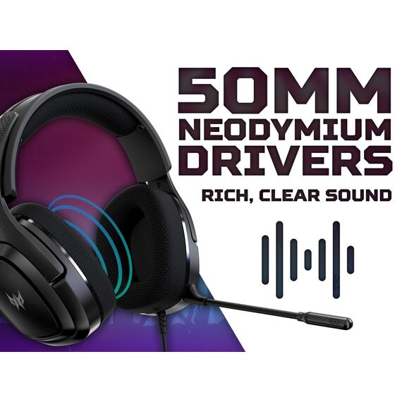Acer Predator Galea 365 (PHW210) - Headset - 7.1 c | GP.HDS11.01L
