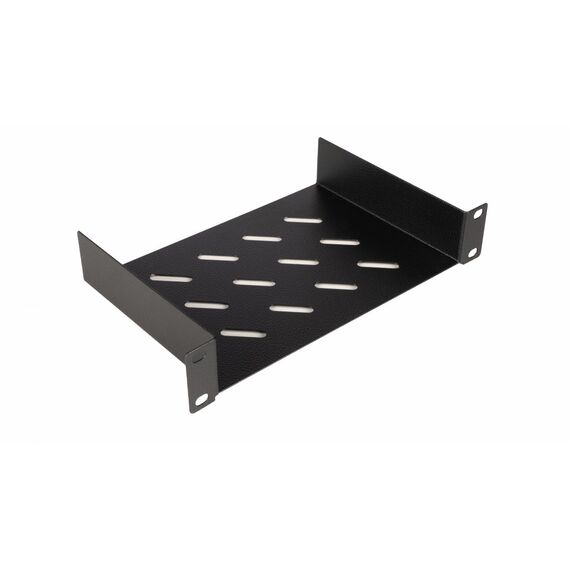 Equip Fixed Shelf 10', 1U, 150MM, Black, Rack sh | EZFS-10-1-15-B