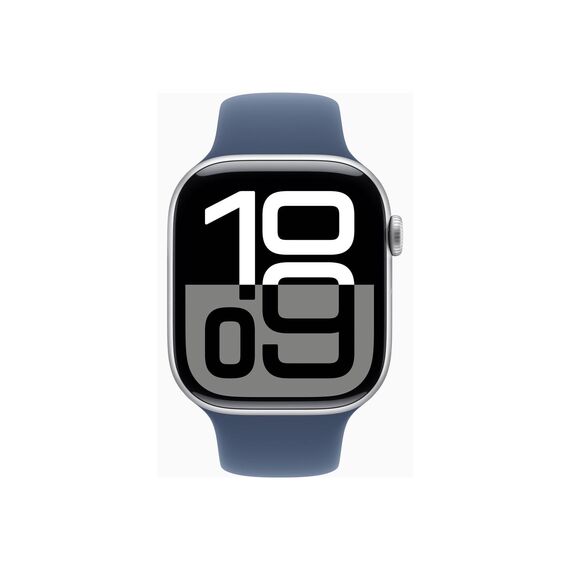 46 mm - silver aluminium - smart watch with sport ban | MWY13QF/A