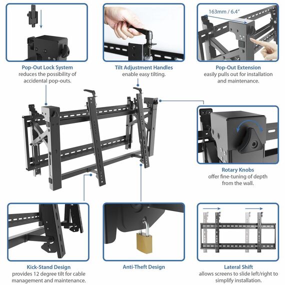 StarTech.com Video Wall Mount | VIDWALLMNT