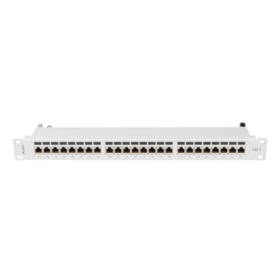 Lanberg PPS7-1024-S, Cat7, F/UTP (FTP), Grey, ABS, Metal, Rack mo