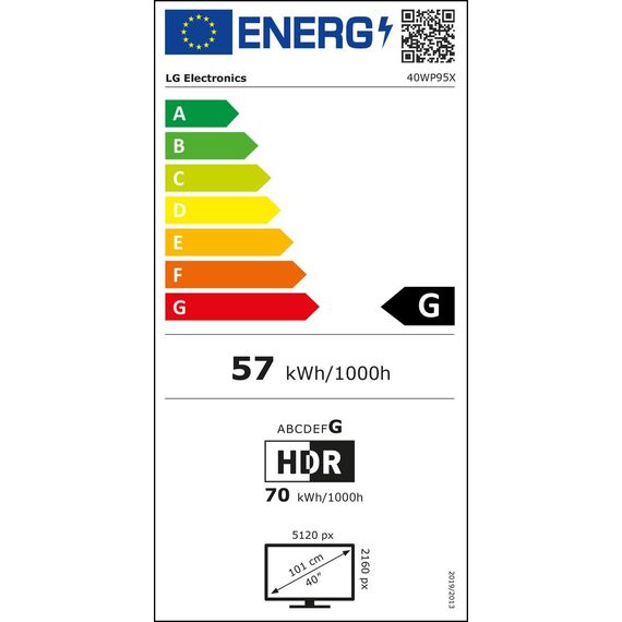 curved - 40" (39.7" viewable) - 5120 x 2160 5K2K | 40WP95XP-W.AEU
