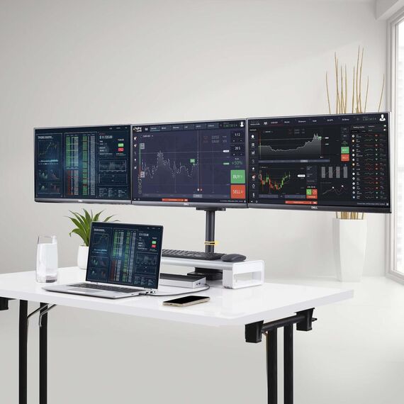 Mounting kit - adjustable arm - for 3 LCD di | 3MP2AG-MONITOR-ARM
