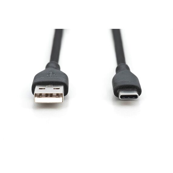 USB-C Silicone charging cable, USB-A - USB-C 0, | AK-300340-005-S