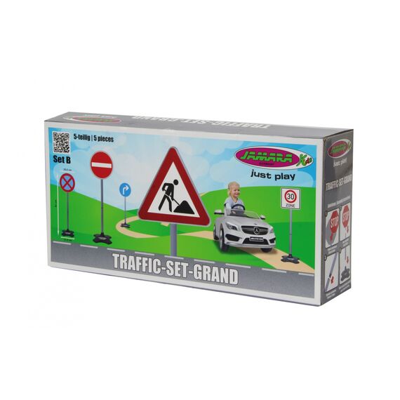 Jamara 460293, Toy traffic signs set, 3 yr(s), Plastic, Black, Bl