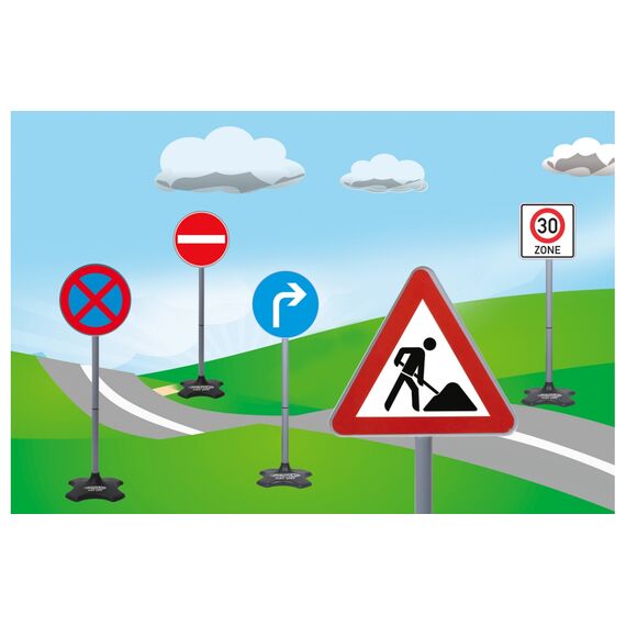Jamara 460293, Toy traffic signs set, 3 yr(s), Plastic, Black, Bl