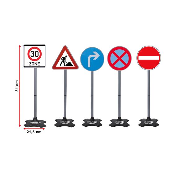 Jamara 460293, Toy traffic signs set, 3 yr(s), Plastic, Black, Bl