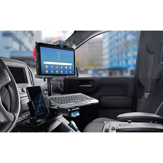 Gamber-Johnson - Car charging holder + car power a | 7160-1418-20