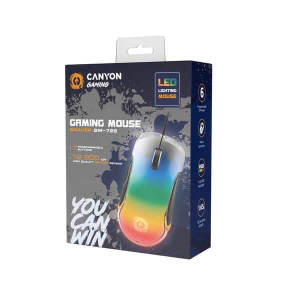 Canyon Braver GM-728, Optical Crystal gaming pel?, I | CND-SGM728