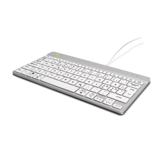 R-Go Compact Break - Keyboard - with integrated bre | RGOCONDWDWH
