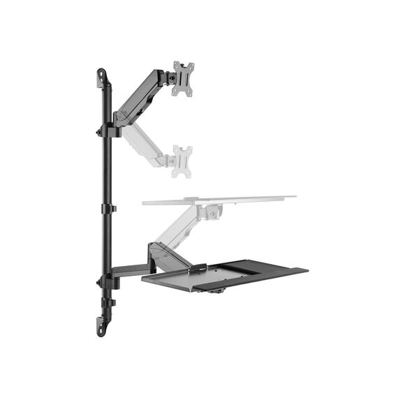 Equip 17"-32" Single Monitor Wall-Mounted Workstation, 8 | 650170
