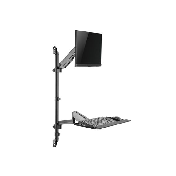 Equip 17"-32" Single Monitor Wall-Mounted Workstation, 8 | 650170