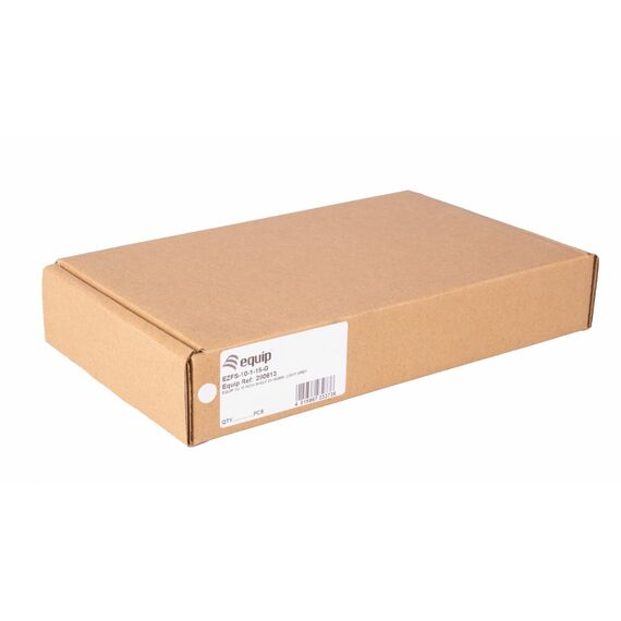 Equip Fixed Shelf 10', 1U, 150MM, Grey, Rack she | EZFS-10-1-15-G