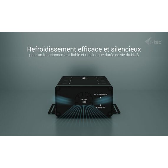 i-Tec - Hub - 15W per port, charging + data, metal | CACHRGHUB10C
