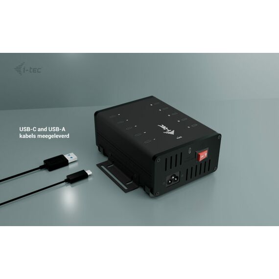 i-Tec - Hub - 15W per port, charging + data, metal | CACHRGHUB10C