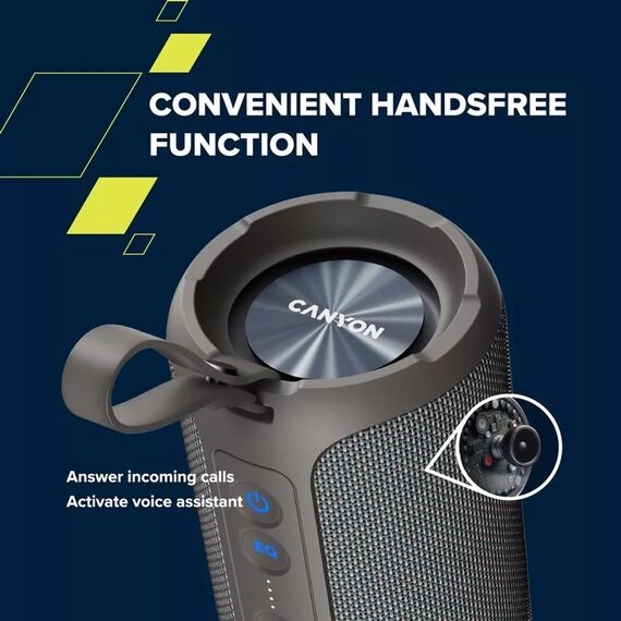 Canyon CNE-CBTSP15BG, 40 W, Wireless, 10 m, Stereo portable speak