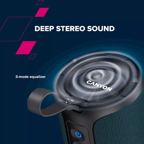 Canyon CNE-CBTSP15BG, 40 W, Wireless, 10 m, Stereo portable speak